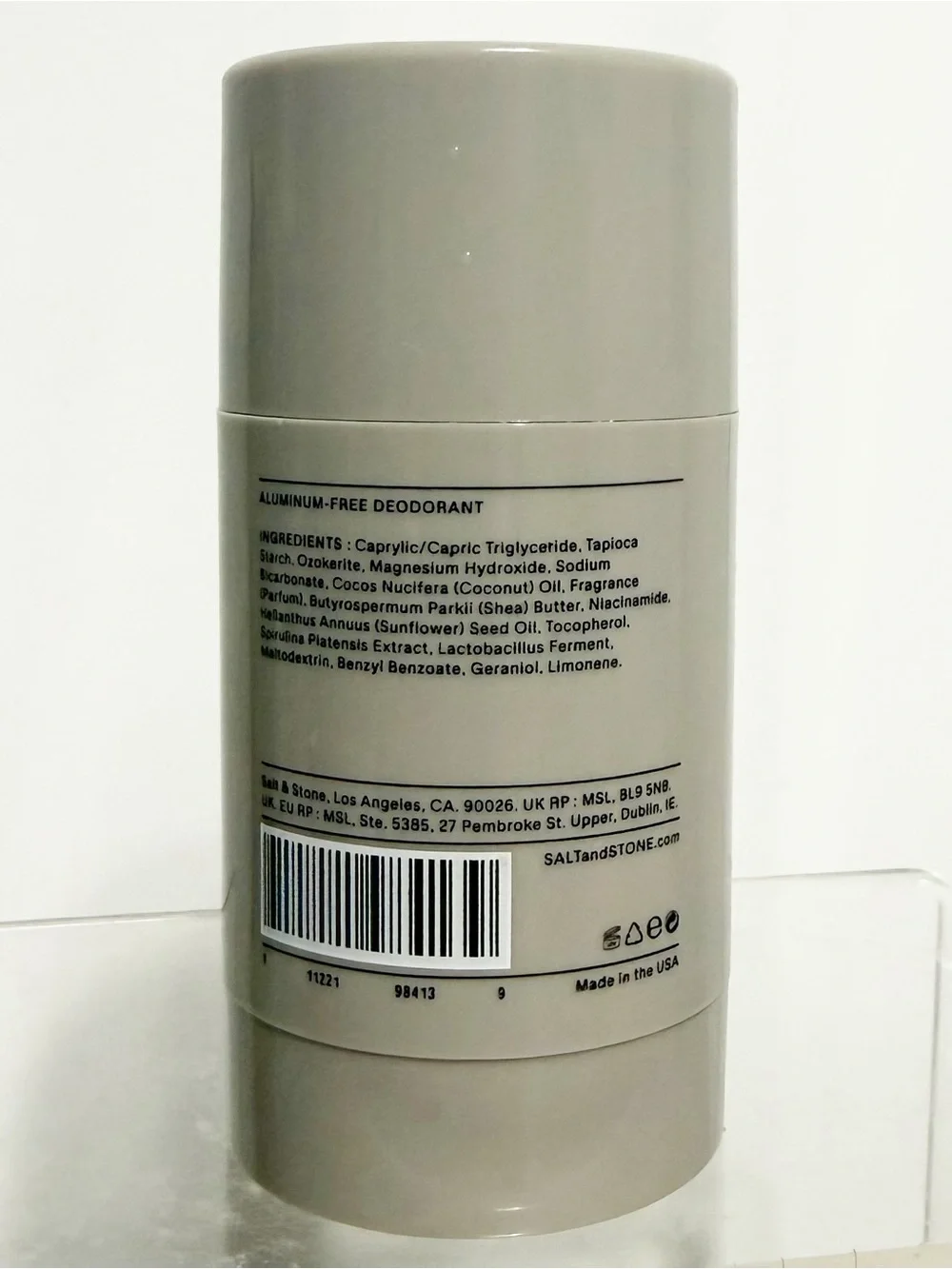 Salt & Stone Deodorant Santal & Vetiver 1 oz (28 g) Travel Size ~ NEW